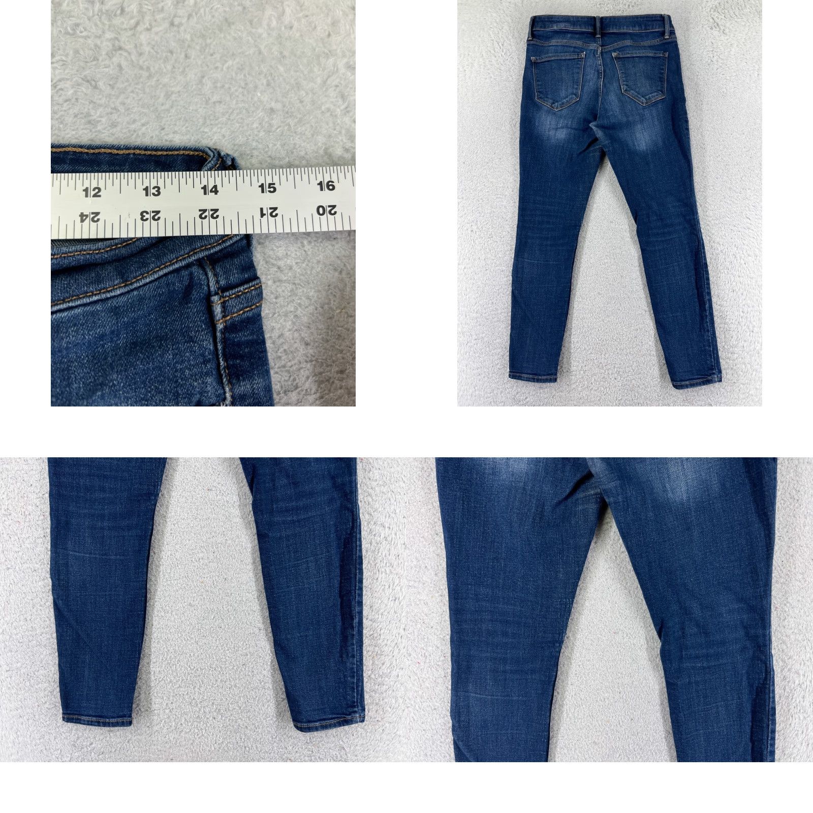 Old Navy Old Navy Jeans Womens 6 S Blue Denim Super Skinny Mid Rise 26x26 Rockstar Size 28" / US 6 / IT 42 - 9 Thumbnail