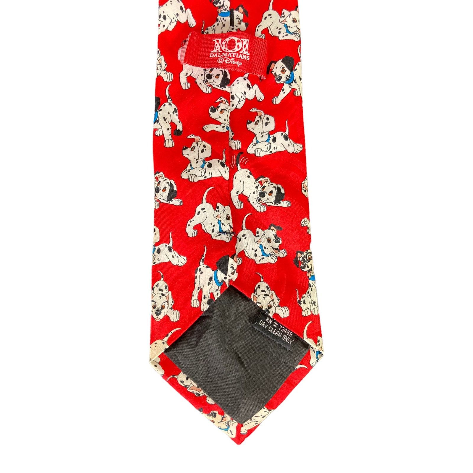 Disney Disney 101 Dalmatians Men's Necktie Red VTG 90s Characters Size ONE SIZE - 1 Thumbnail