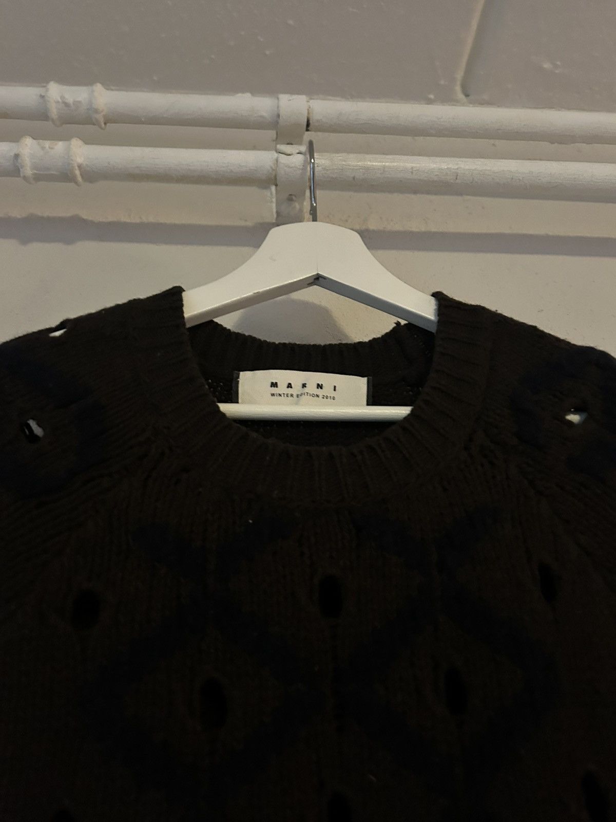 Marni FW2010 Brown Wool-Cashmere Knit Top – Size 44 Size M / US 6-8 / IT 42-44 - 4 Thumbnail