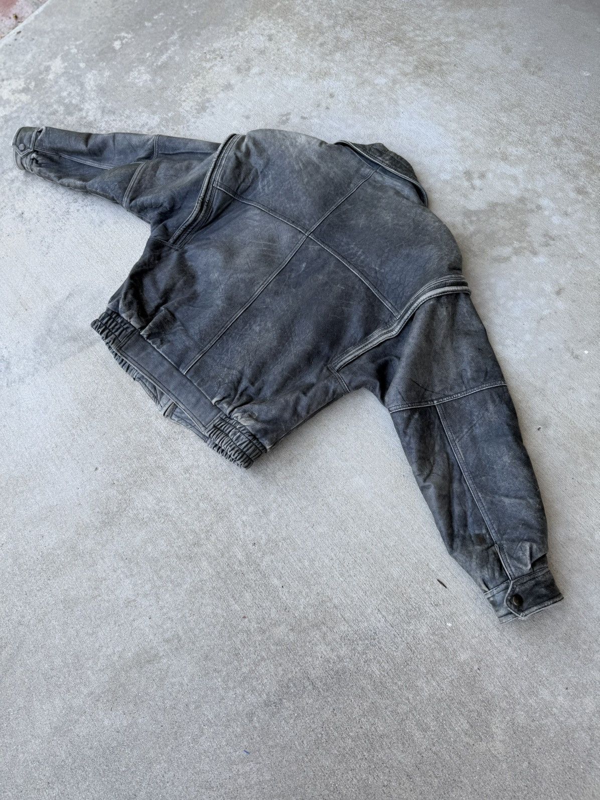 Designer × Genuine Leather × Vintage Vintage 80’s Greenwich Leather Jacket Size US M / EU 48-50 / 2 - 10 Thumbnail