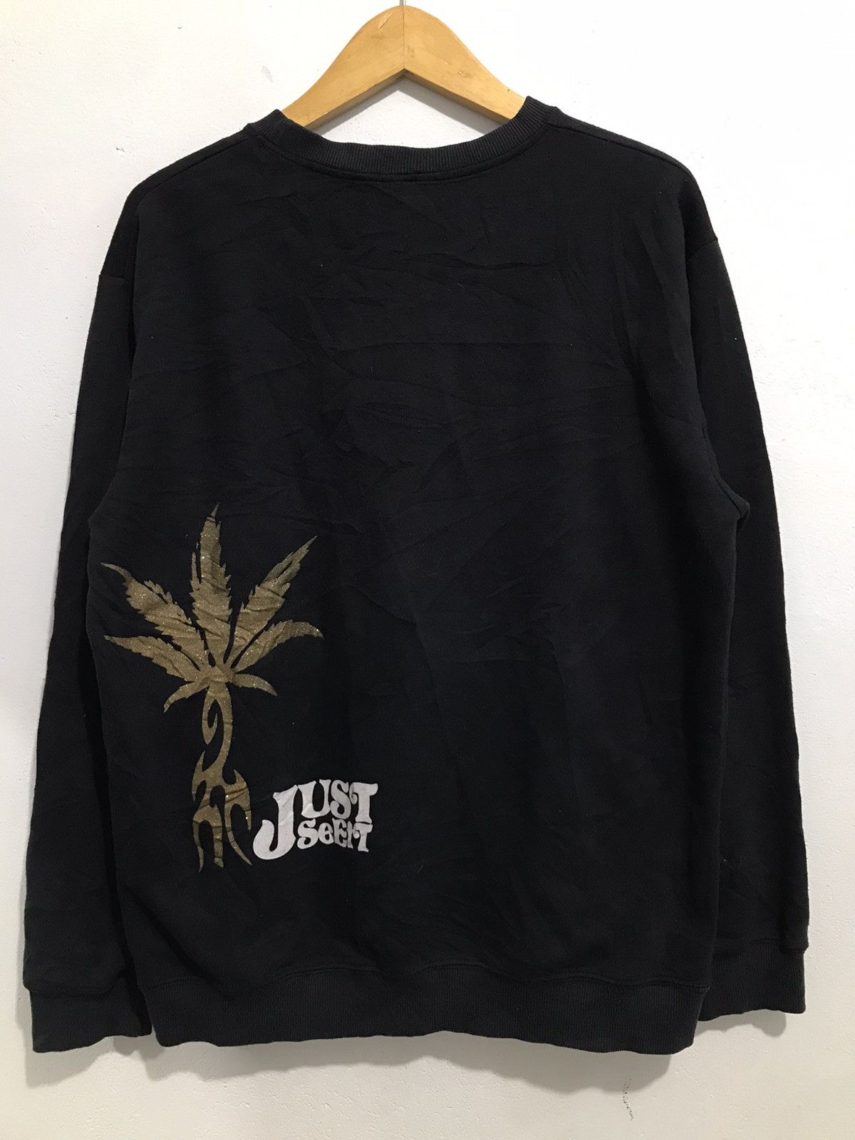 Japanese Brand Just see it poem Marijuana Sweatshirt Size US L / EU 52-54 / 3 - 3 Thumbnail