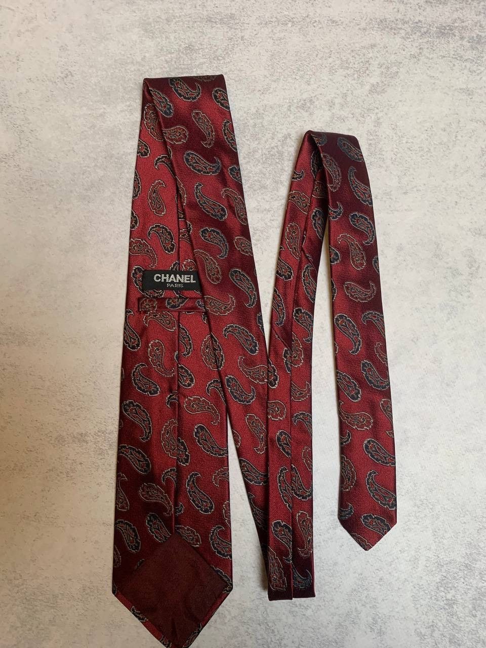 Chanel 90S Silk Tie Vintage Size ONE SIZE - 4 Thumbnail