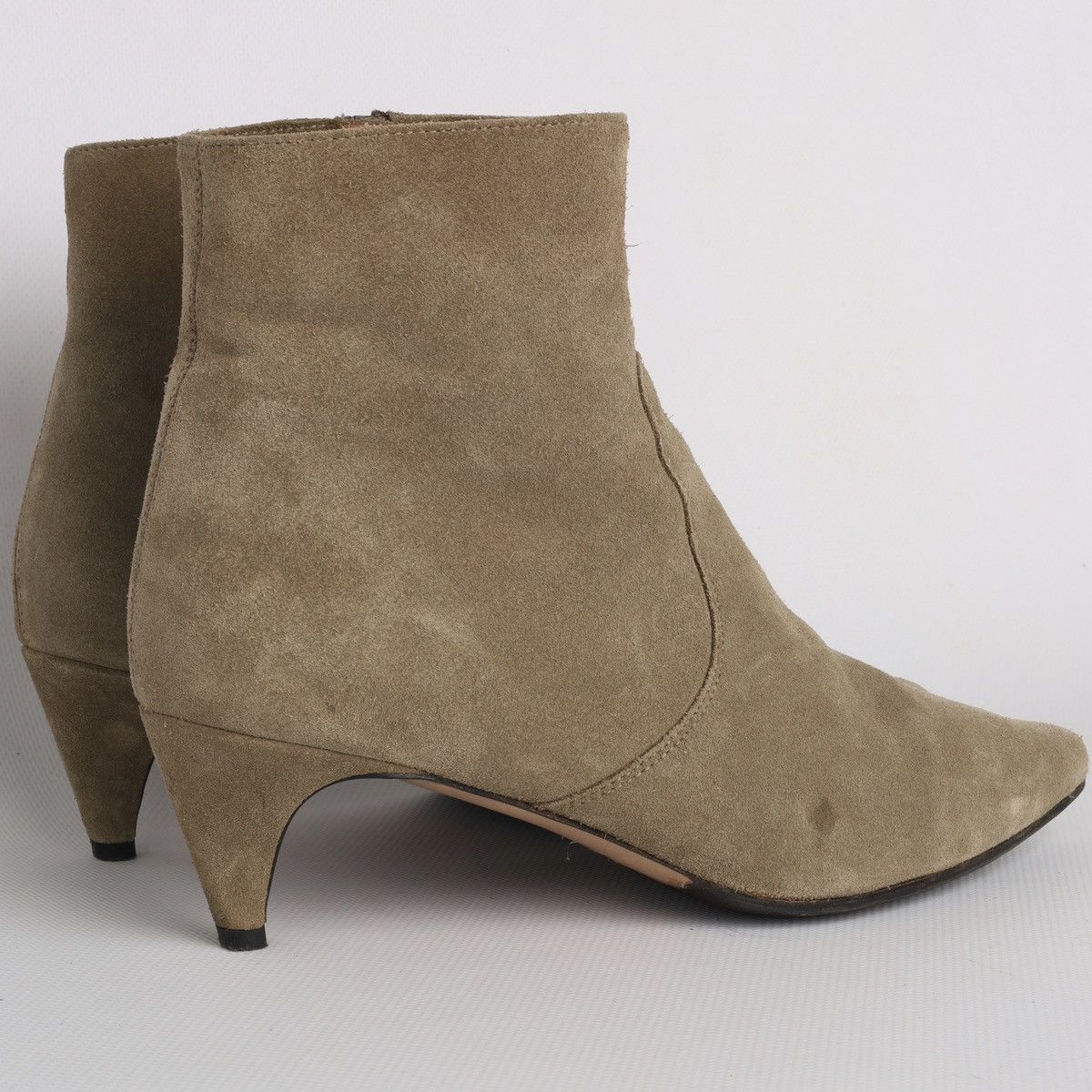 Isabel Marant Isabel Marant Suede Beige Olive Heel Shoes Boots Deone Ankle Size US 7 / IT 37 - 6 Thumbnail
