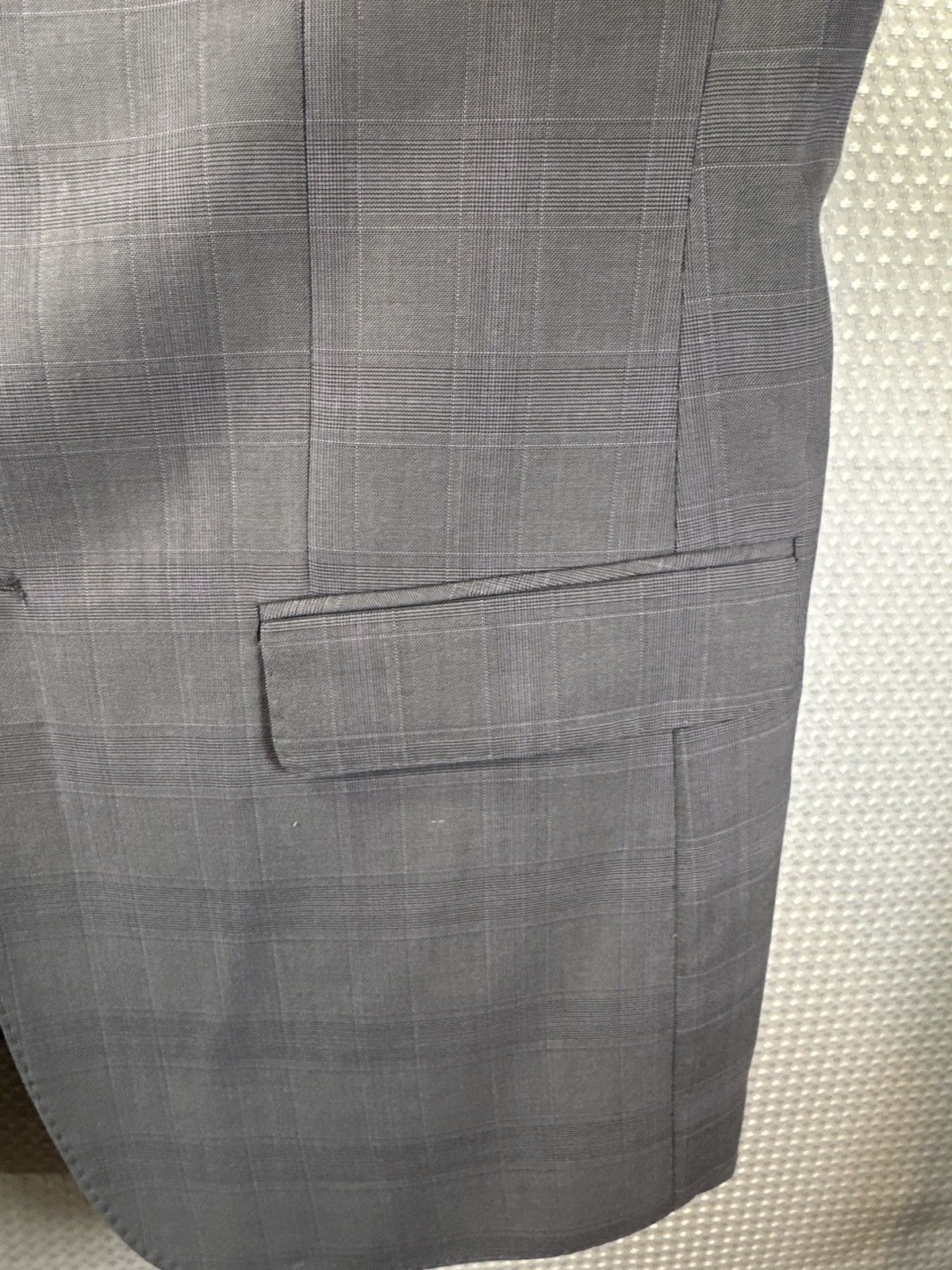 Giorgio Armani Giorgio Armani Le Collezioni Grey Plaid Wool Blazer Size 42R - 5 Thumbnail
