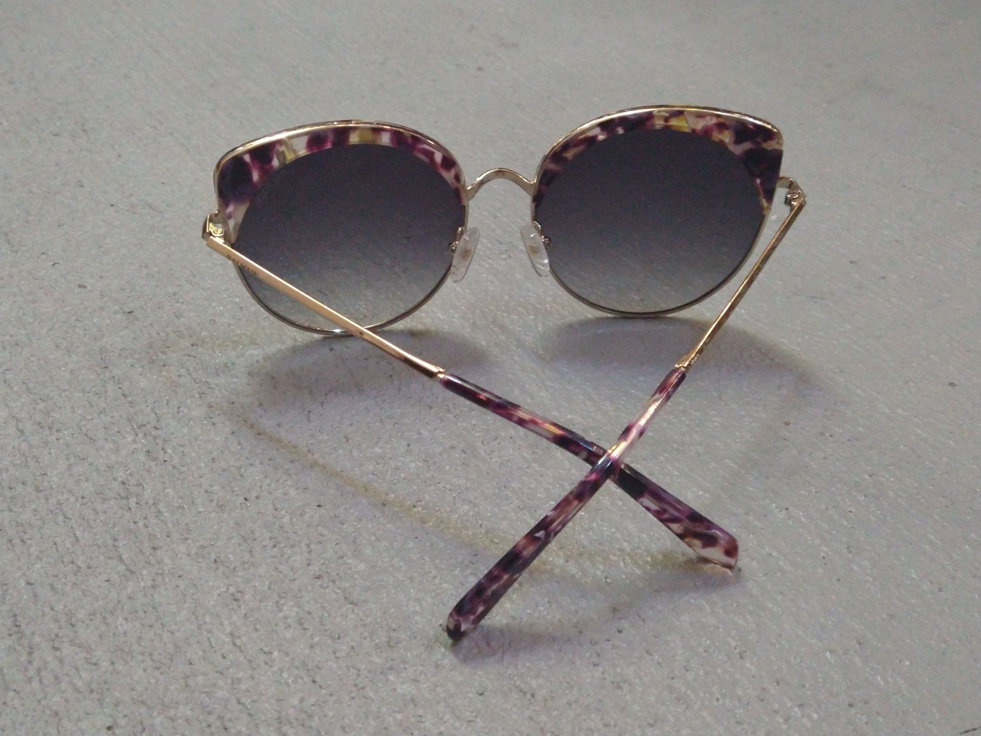 Balmain × Designer Balmain Sunglasses BL2509 Purple Havana Gold Blue Cat Eye Size ONE SIZE - 9 Thumbnail