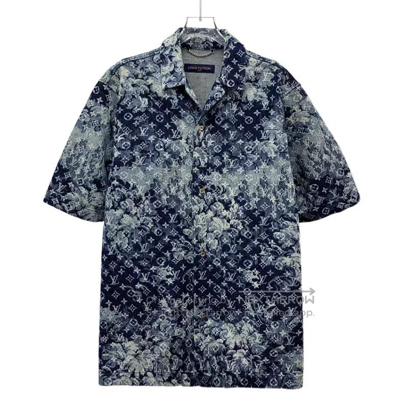 Louis Vuitton Louis Vuitton Dark blue tie-dye logo presbyopic full print Size US L / EU 52-54 / 3 - 1 Thumbnail