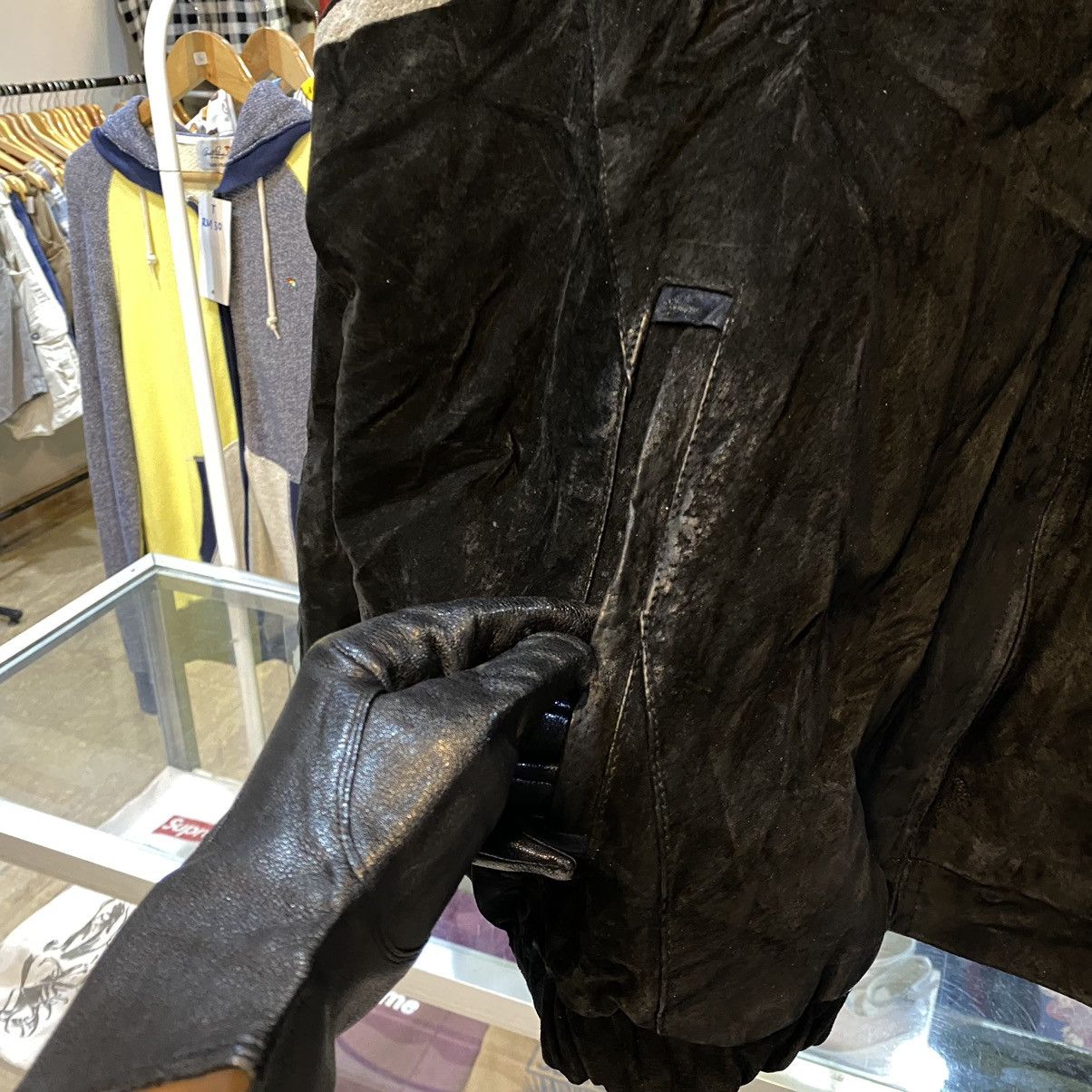 MLB × Vintage Vintage New York Yankees Leather Jacket by MLB Pig Skin Size US XL / EU 56 / 4 - 11 Thumbnail
