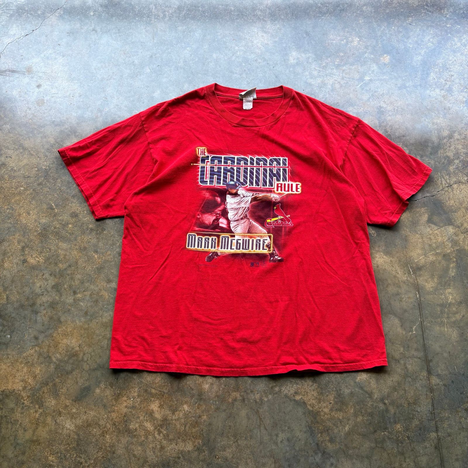 MLB Vintage St Louis Cardinals Mark Mcgwire T-shirt Size US XXL / EU 58 / 5 - 1 Thumbnail