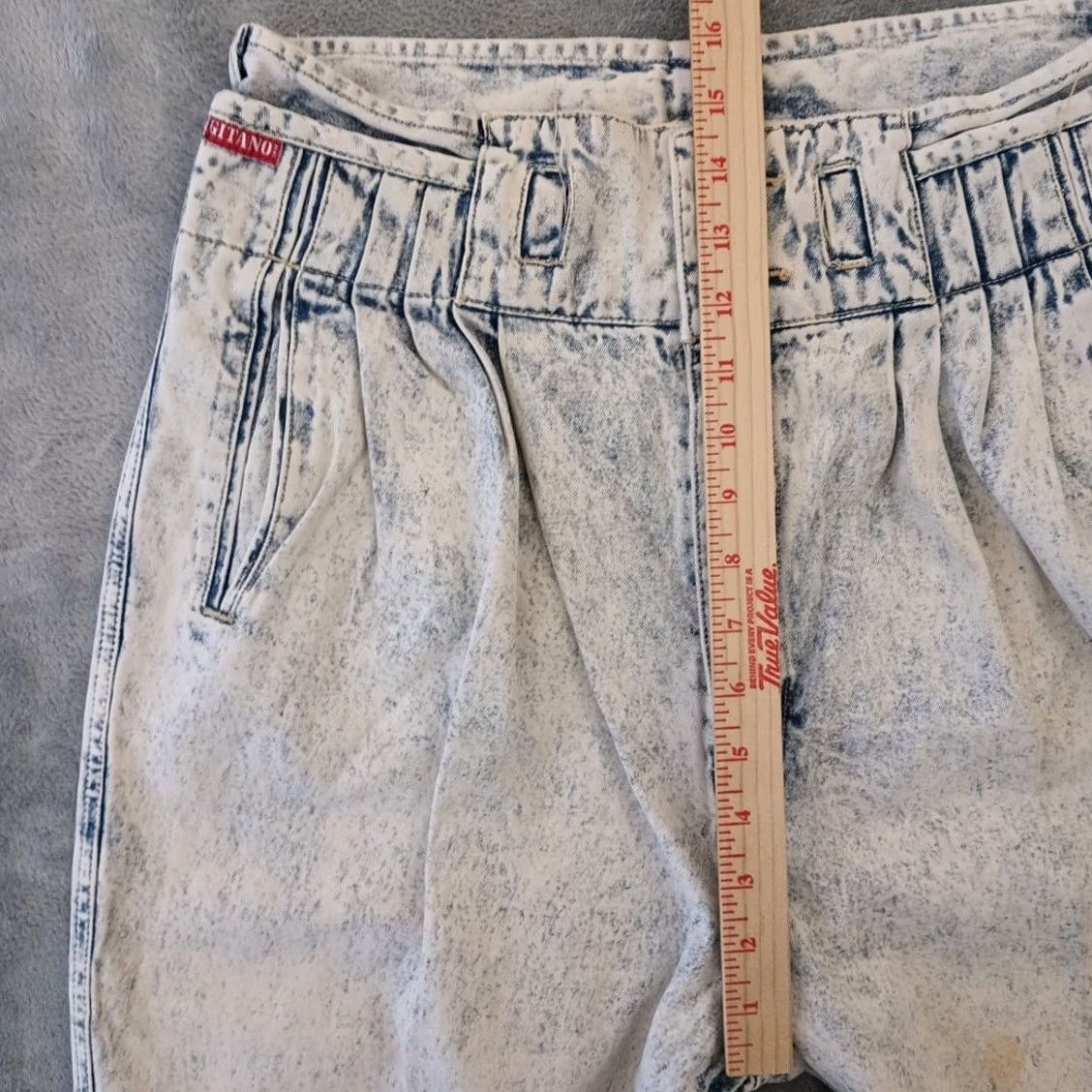 Vintage VINTAGE Gitano Jeans Womens Size 11 High Rise 28x28.5 Blue Light Wash Denim 100% Cotton Mom Pockets Womens Size 32" / US 10 / IT 46 - 5 Thumbnail
