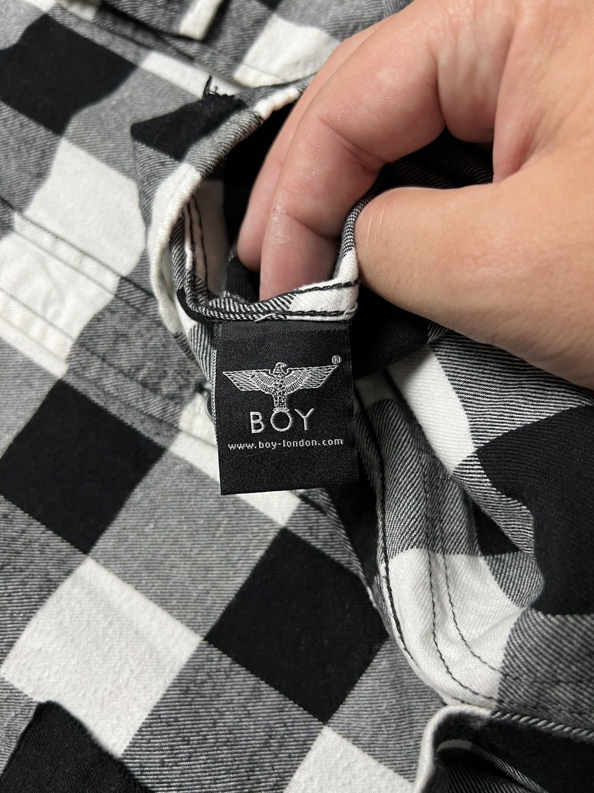 Boy London Boy London Big Logo Embroidery 1976 Checked Flannel USA y2k Size US XL / EU 56 / 4 - 15 Thumbnail