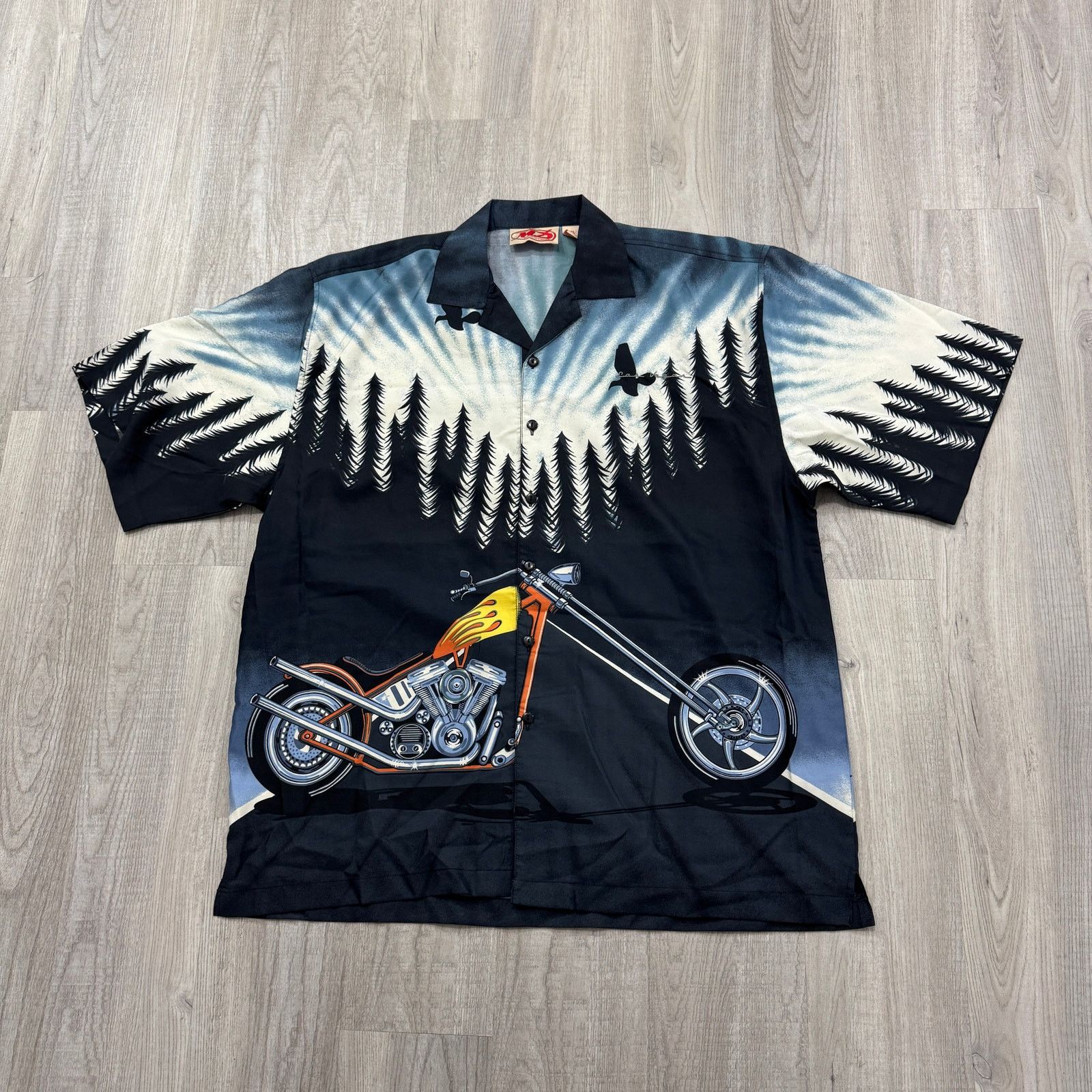 Vintage Vintage Malibu Dreams Motorcycle Short Sleeve Button Shirt Size US XL / EU 56 / 4 - 1 Thumbnail