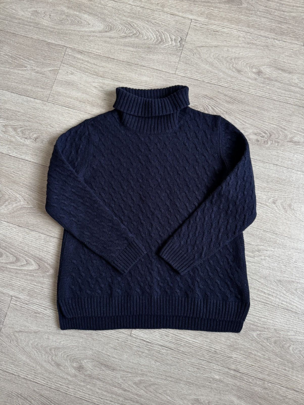 Barbour 🔷Women’s Barbour Wool Golf Cable Knitted Sweater 90s🔷 Size L / US 10 / IT 46 - 1 Thumbnail
