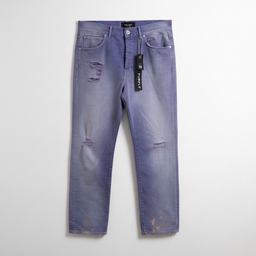 Purple Brand Purple Brand Size 32 NWT Distressed Paint made in Italy Size US 32 / EU 48 - 1 Thumbnail