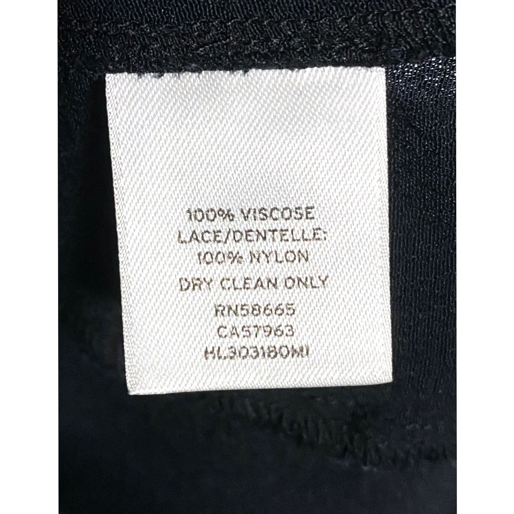 Vintage Trouve Black Camisole Top L Women Sleeveless Sheer Lace Gothic Grunge Y2K Party/Cocktail, Casual, Travel Womens Size L / US 10 / IT 46 - 5 Thumbnail