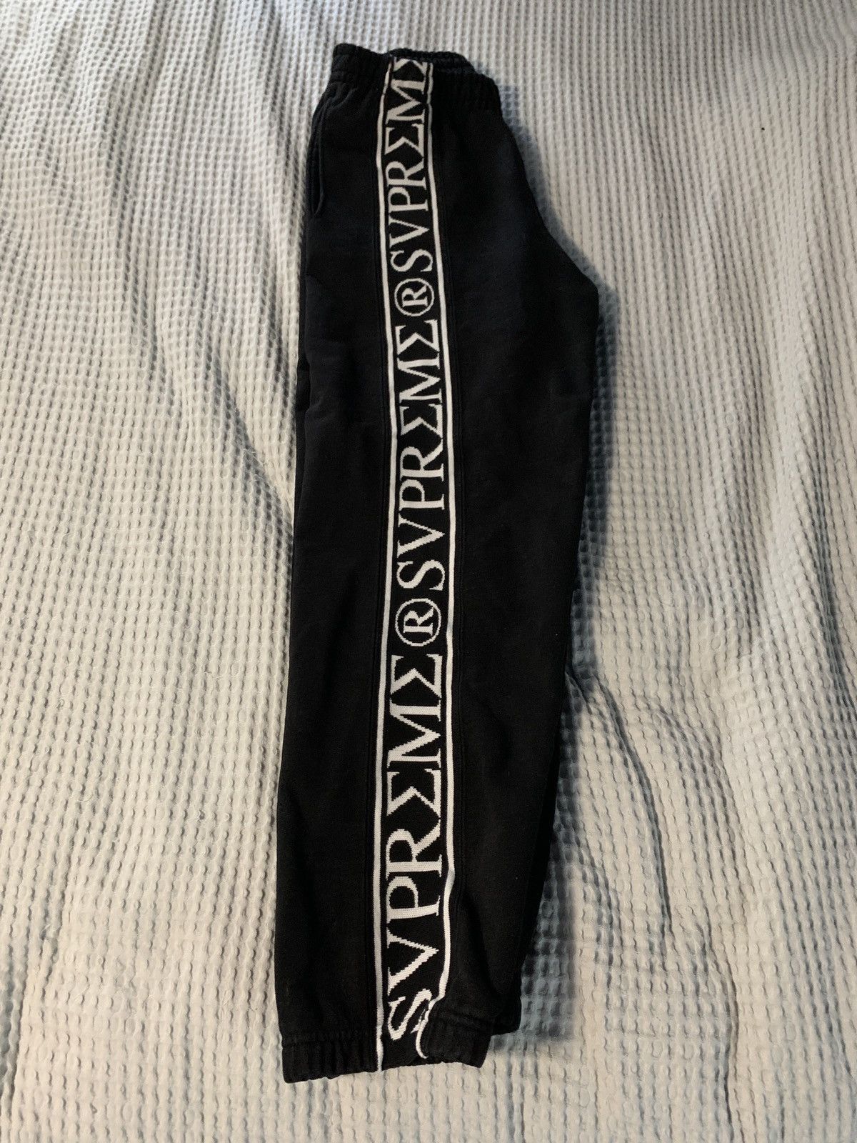 Image of Supreme Roman Sweatpants in Black, Men's (Size 31)