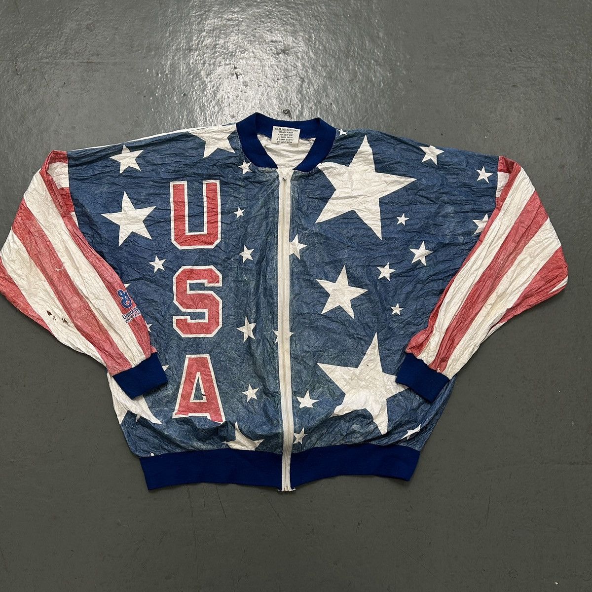 Vintage Vintage 80s/90s USA Olympics Tyvek Jacket Size US XL / EU 56 / 4 - 1 Thumbnail