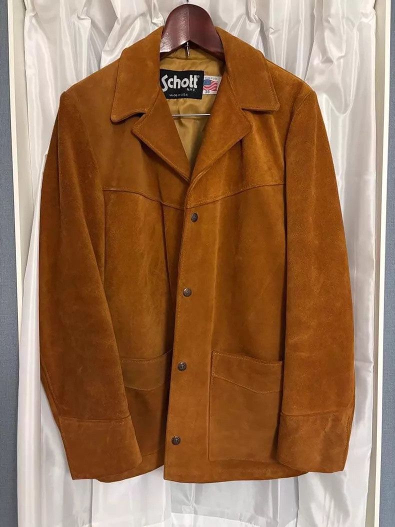 Schott Schott Western style suede jacket Size US S / EU 44-46 / 1 - 1 Thumbnail