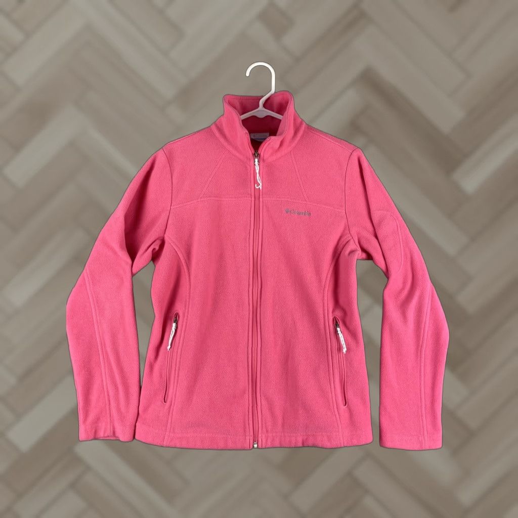 Pinko Columbia Women’s Medium Pink Full Zip Fleece Jacket Zipped Pockets Jacket Regular Zip Pockets Women M Pink Columbia Size M / US 6-8 / IT 42-44 - 1 Thumbnail