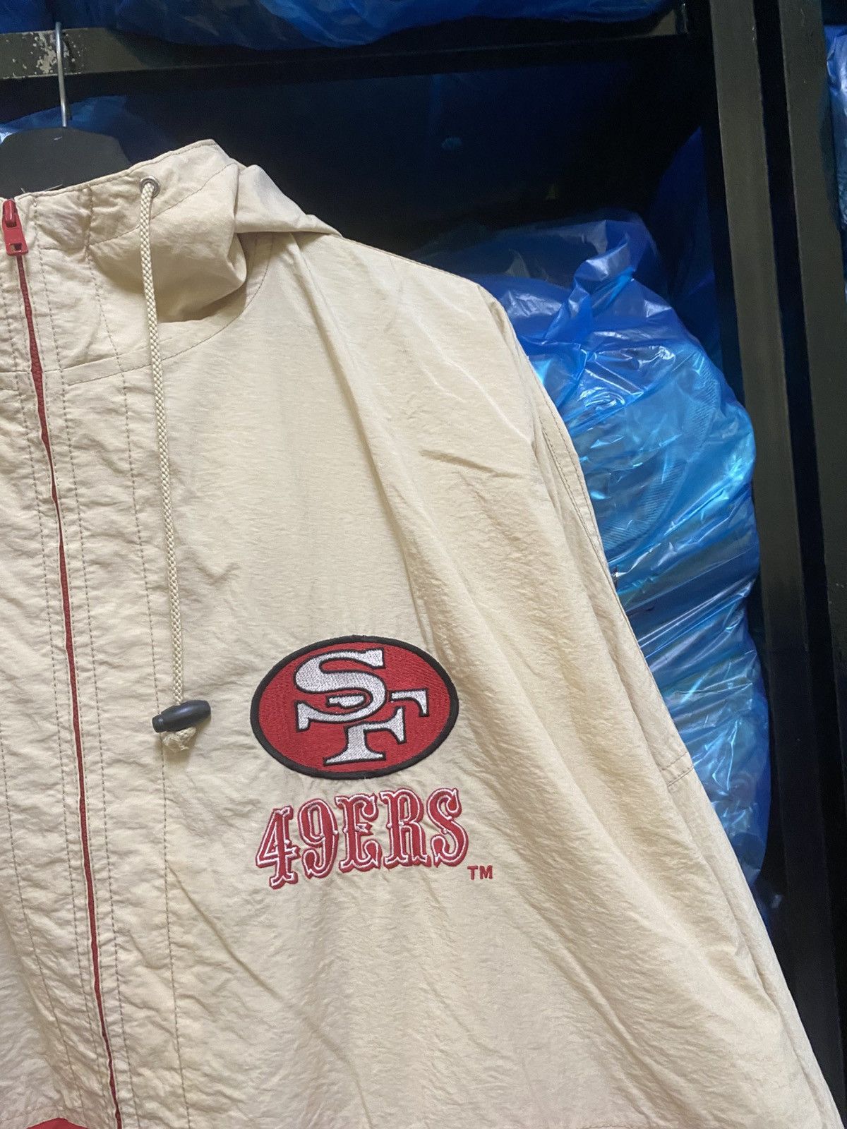 NFL Vtg San Francisco 49ers NFL Windbreaker Jacket East Point Size US L / EU 52-54 / 3 - 6 Thumbnail