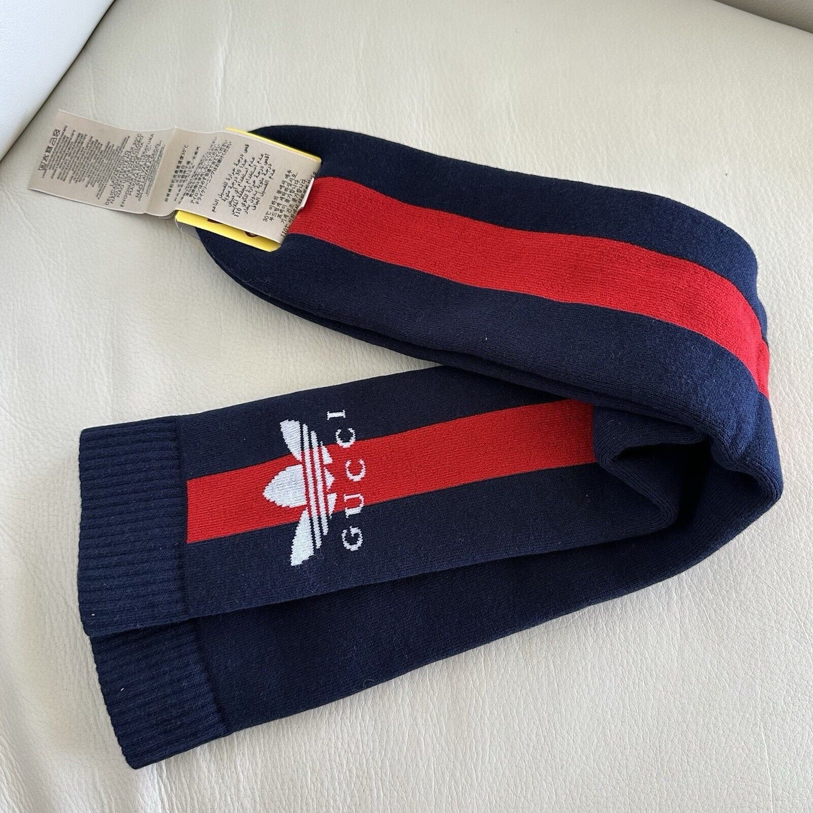 Gucci NEW Gucci ADIDAS Socks BLUE RED SZ M 100% Authentic Size ONE SIZE - 8 Thumbnail