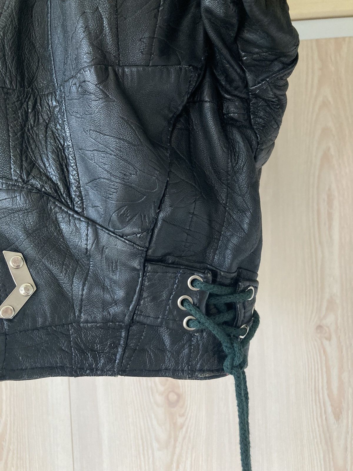Dr. Martens × Vintage Vintage Dr. Martens 90s Leather Jacket Cropped Japanese Size S / US 4 / IT 40 - 8 Thumbnail