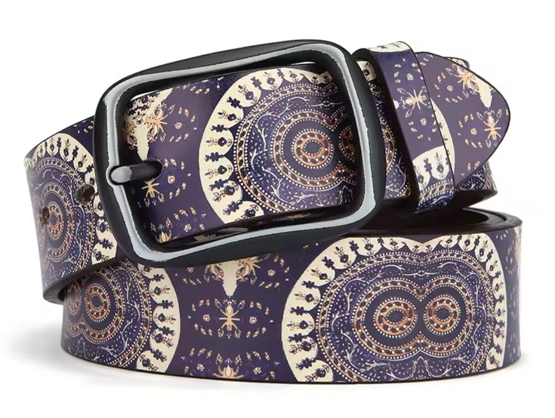 Japanese Brand × Vintage Purple Tribal Printed Belt 100-130cm Size ONE SIZE - 1 Thumbnail