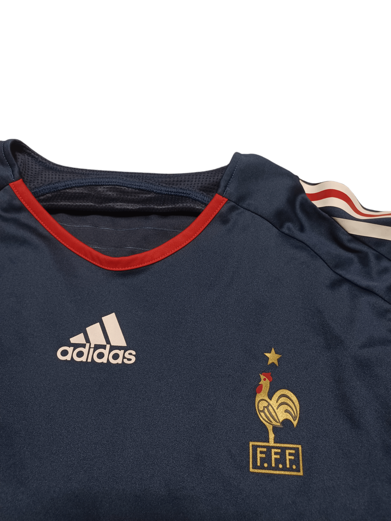 Adidas 2005 VINTAGE ADIDAS PREDATOR ZIDANE FRANCE LONGSLEEVE JERSEY Size US L / EU 52-54 / 3 - 4 Thumbnail
