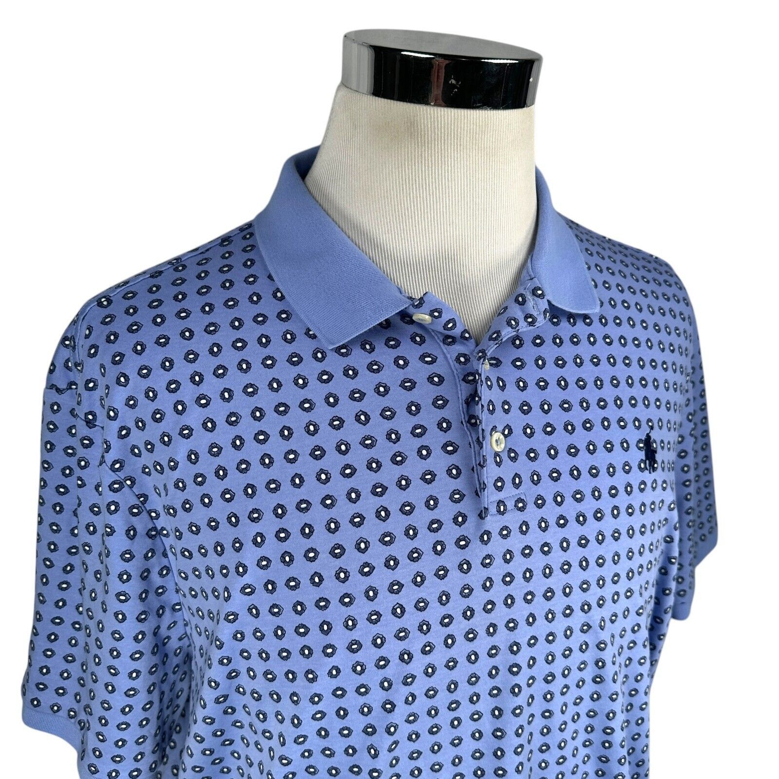 Polo Ralph Lauren Polo Ralph Lauren Polo Shirt Men’s 2XL XXL Blue Floral Darby Size US XXL / EU 58 / 5 - 2 Thumbnail