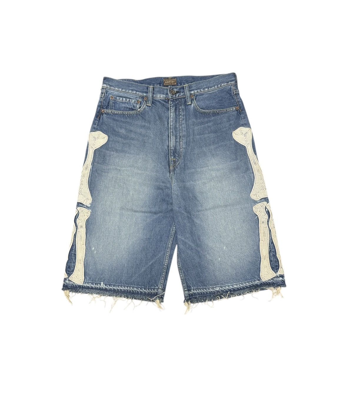 Kapital KAPITAL 14oz Bone short denim 34 Size US 34 / EU 50 - 1 Thumbnail