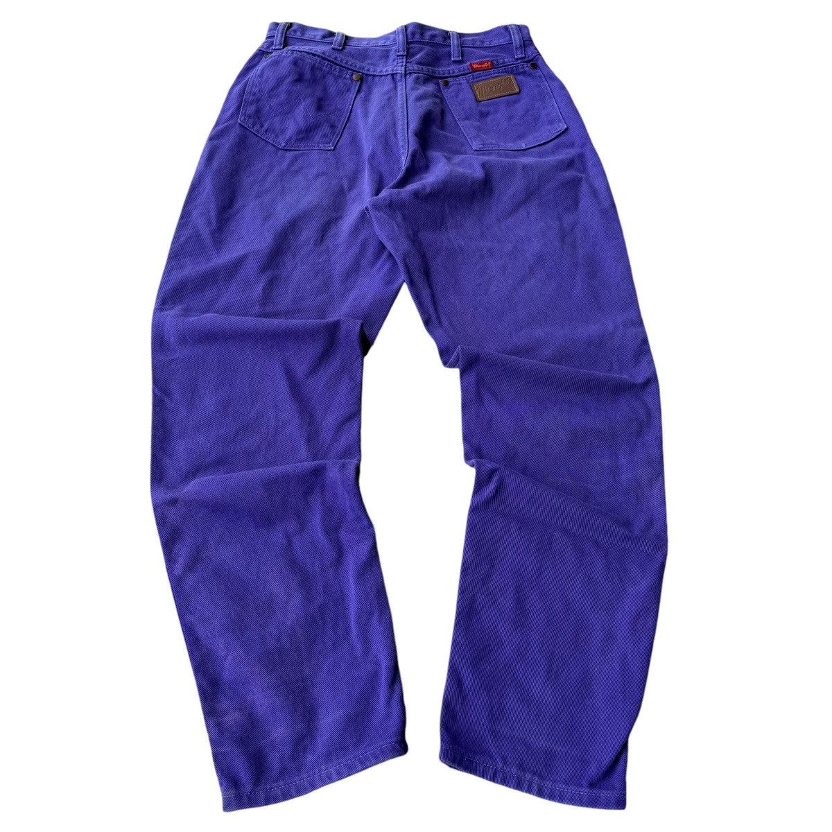 Vintage × Wrangler 90s WRANGLER STRAIGHT LEG PURPLE WASHED JEANS PANTS VINTAGE Size US 32 / EU 48 - 3 Thumbnail