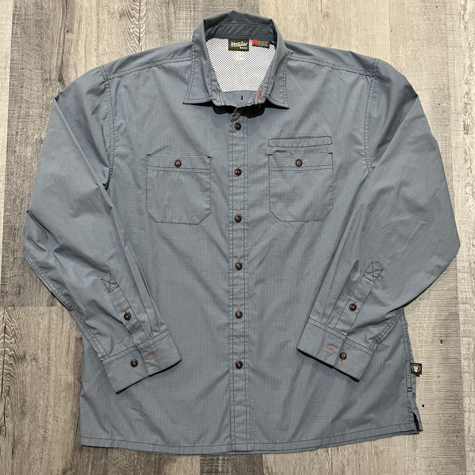 Howler Brothers Howler Brothers Bros Blue Grid Print Outdoor Button Shirt L Size US L / EU 52-54 / 3 - 1 Thumbnail