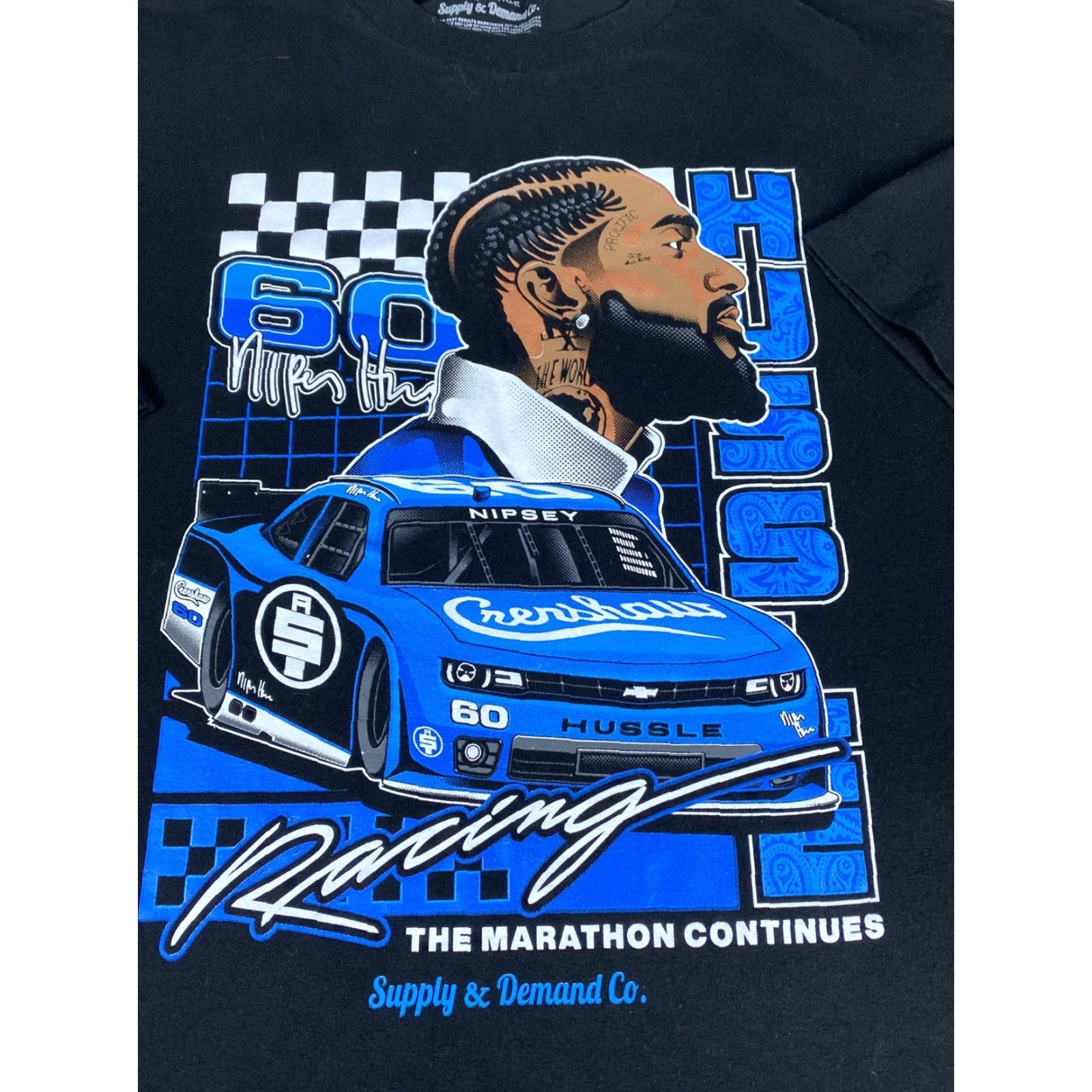 Supply & Demand Nipsey Hussle Supply & Demand Co Grahpic Tee T Shirt Mens 3XL Hip Hop Black Men Mens Size US XXL / EU 58 / 5 - 2 Thumbnail