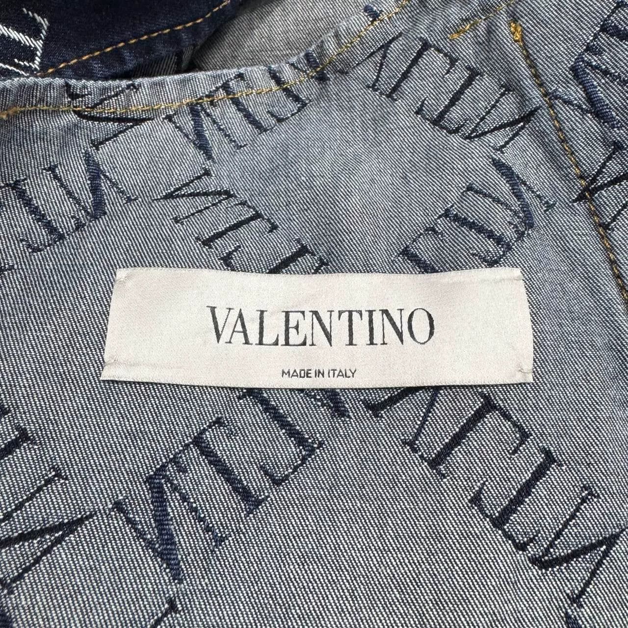 Valentino Valentino Embroidered Denim Coat for Men. Size US XL / EU 56 / 4 - 3 Thumbnail
