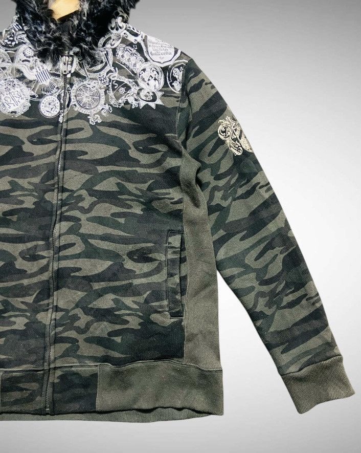 Splendid Splendid Satisfaction Camo Hoodie Faux Fur Hood Y2K Grunge Size US L / EU 52-54 / 3 - 5 Thumbnail