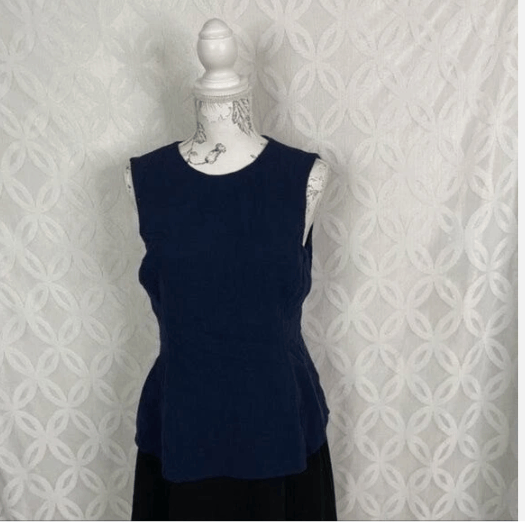 Oscar De La Renta OSCAR DE LA RENTA Layered Two Tone Crepe Dress Size M / US 6-8 / IT 42-44 - 6 Thumbnail