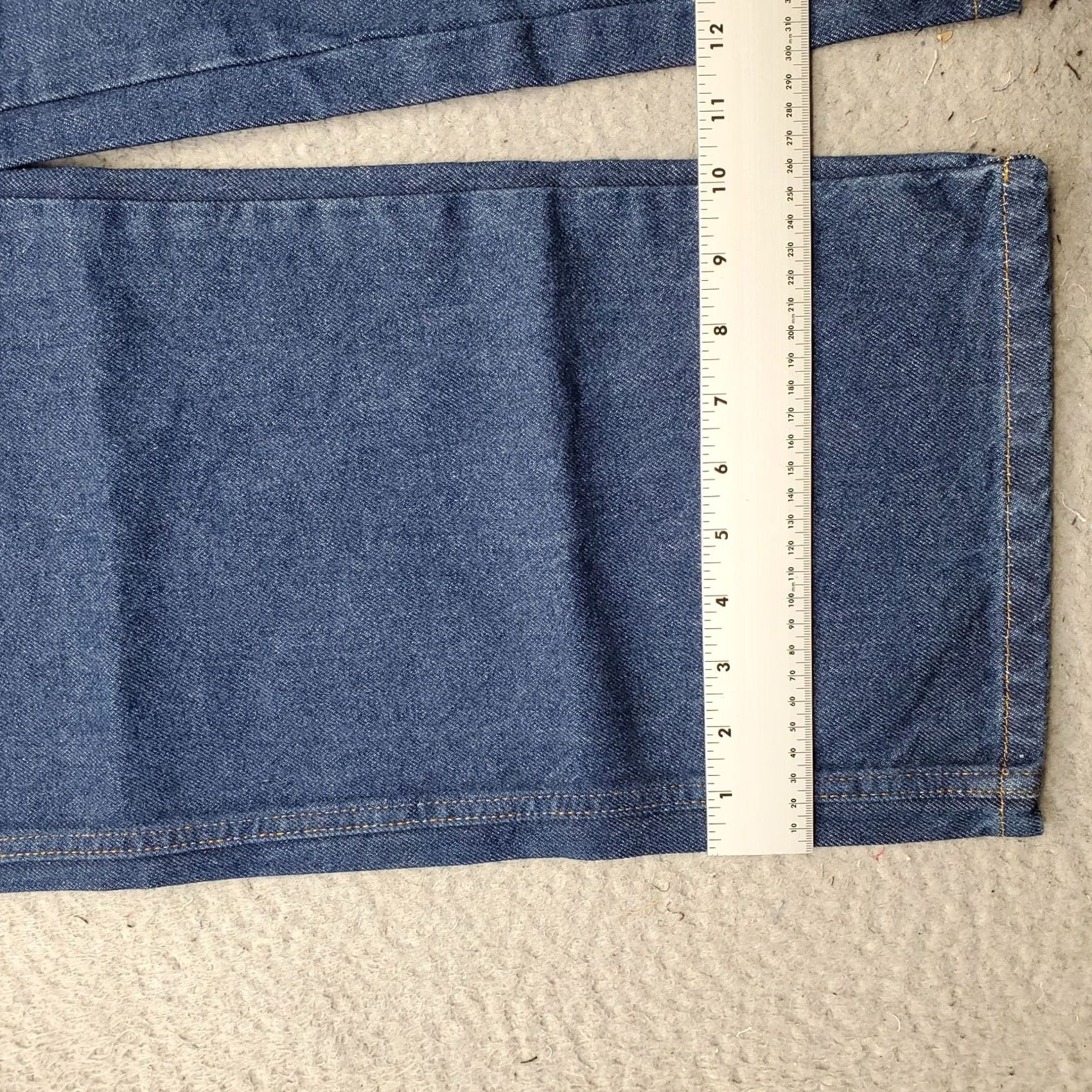 Dickies Dickies Jeans Mens 40x30 Blue Denim Boho Industrial Relaxed Fit Wide Leg CR39RB Mens Size 40 Blue Denim 5-Pocket Relaxed Fit Jeans Size US 40 / EU 56 - 5 Thumbnail
