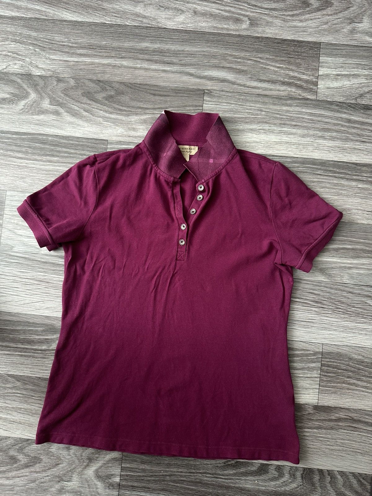 Burberry Burberry Pink Short Sleeve Polo T shirt womens size L Size US L / EU 52-54 / 3 - 1 Thumbnail