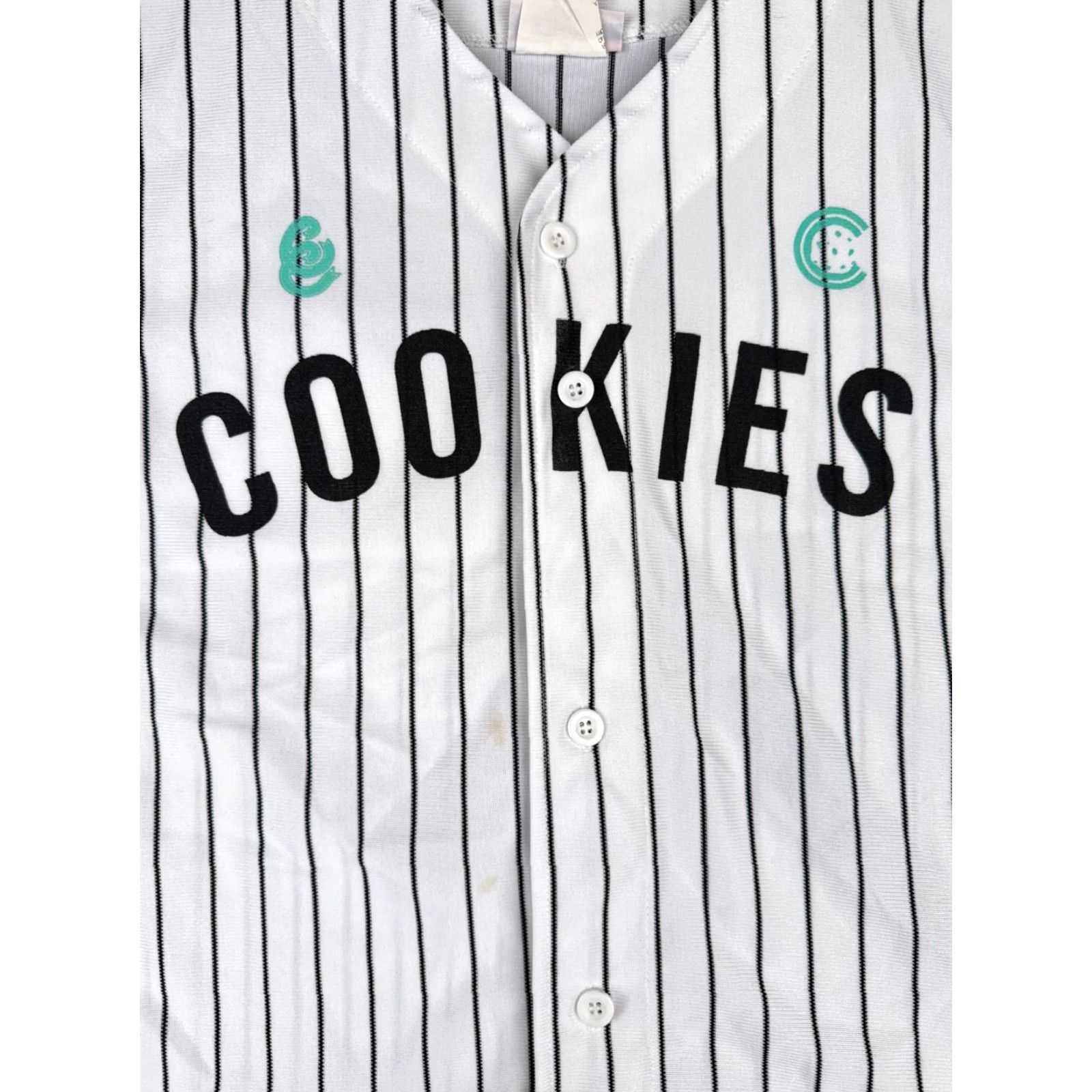 Vintage VINTAGE Teamwork Athletic White Pinstripe Button-Up Jersey Mens Medium Short Sleeve Casual 90s Hip Hop Music Size US M / EU 48-50 / 2 - 6 Thumbnail