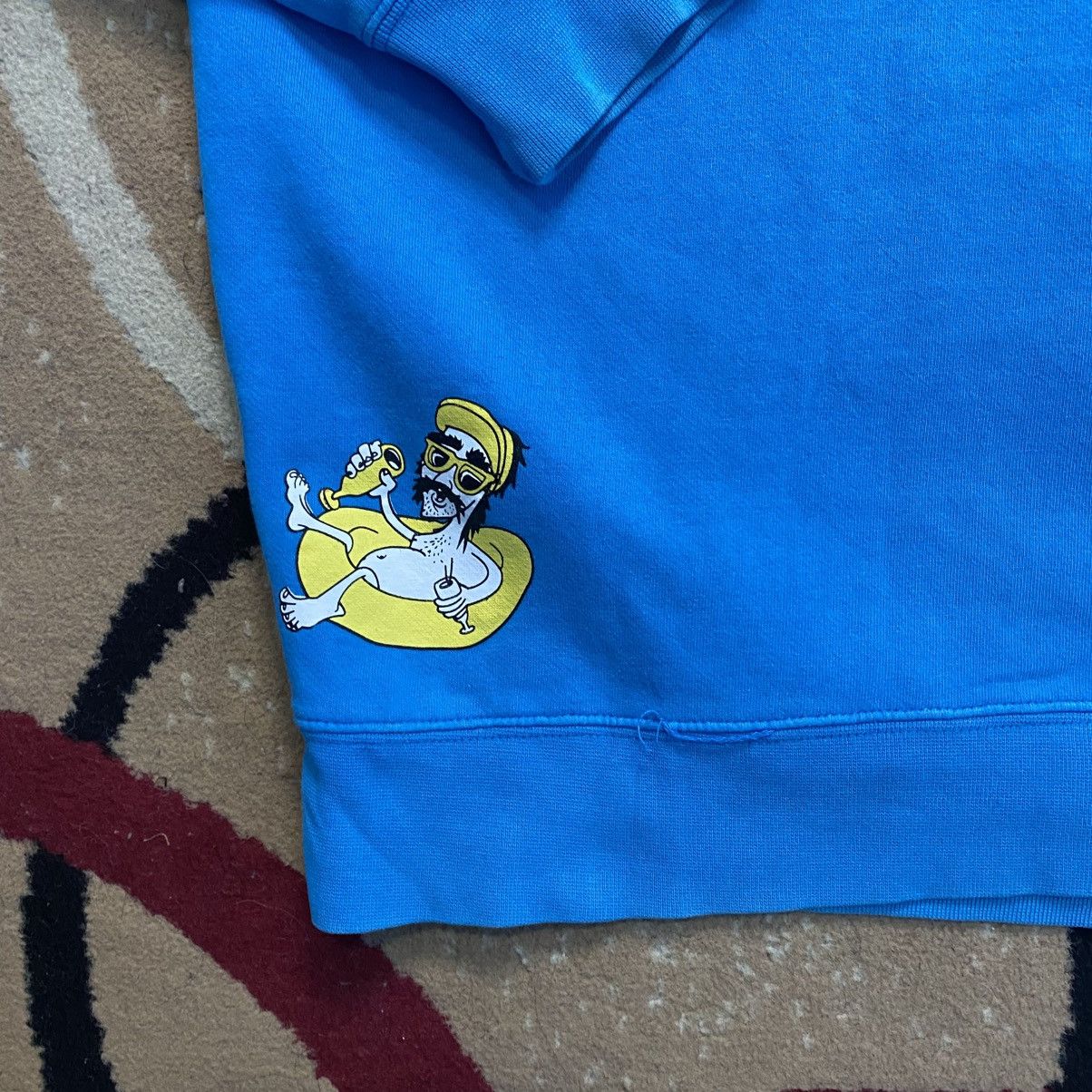Burton Y2K Style Burton Dominan Aqua Blue Hoodie Size US XL / EU 56 / 4 - 7 Thumbnail