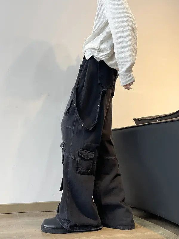 Japanese Brand Retro loose straight hip hop pocket jeans Size US 32 / EU 48 - 5 Thumbnail