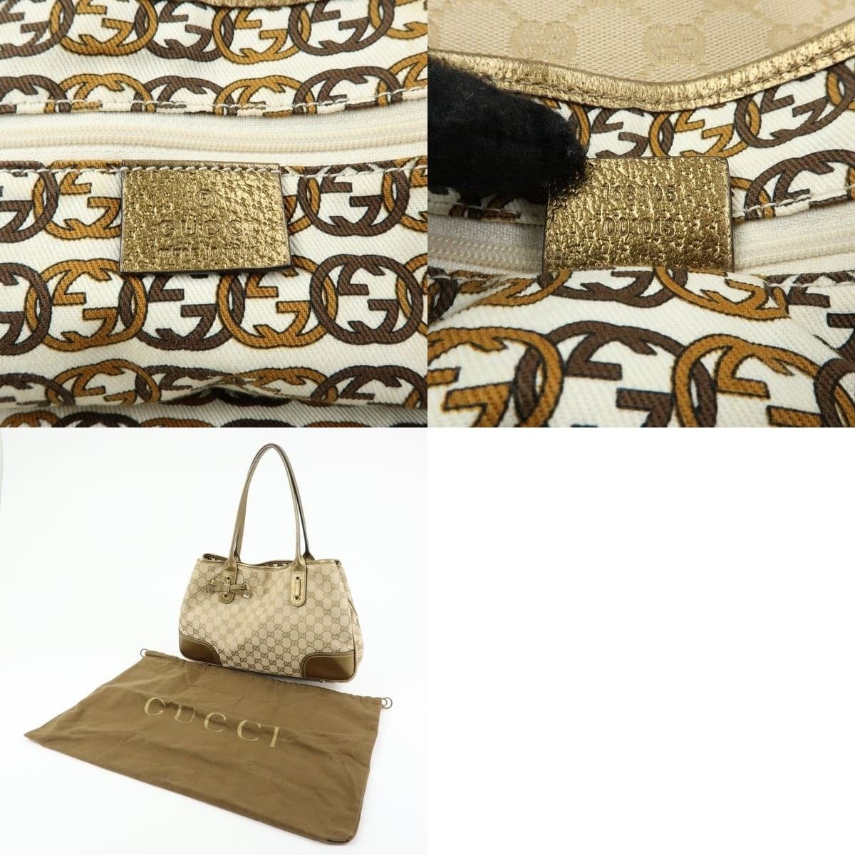 Gucci Gucci Princy GG Canvas & Leather Shoulder Bag Beige Size ONE SIZE - 7 Thumbnail