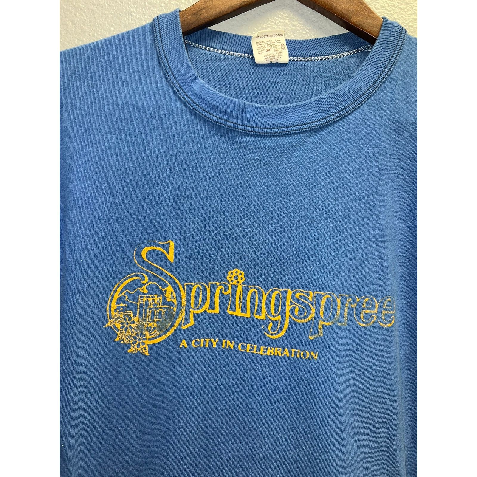Russell Athletic Vintage Springspree Shirt A City In Celebration Concert 80s Size US L / EU 52-54 / 3 - 4 Thumbnail