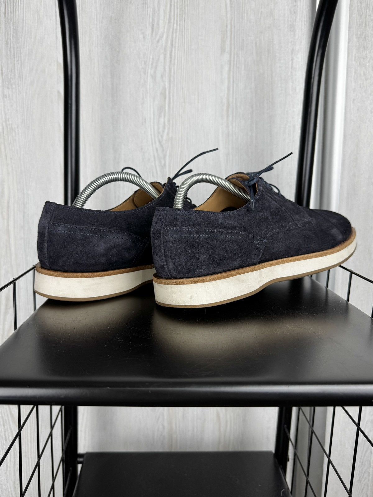 Hugo Boss Boss Hugo Boss Men's Oracle Derby blue suede Size US 8.5 / EU 41-42 - 15 Thumbnail