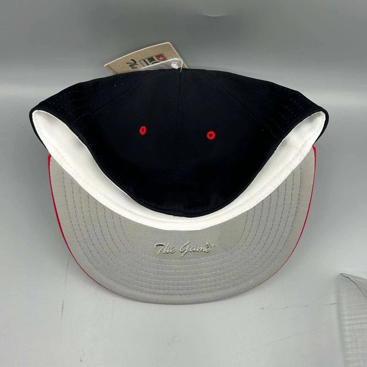 The Game The Game Hat Men Small Black Red Blank Plain Fitted Cap Size ONE SIZE - 5 Thumbnail