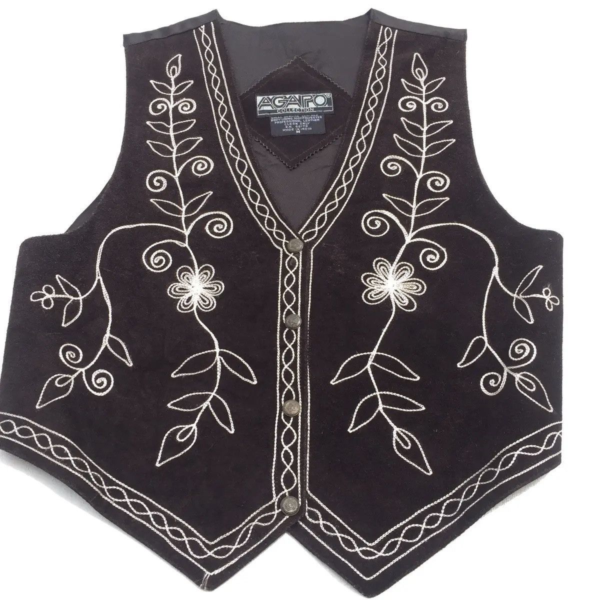 Hysteric Glamour × Japanese Brand Vintage Vest Leather Agapo Collection Made in India Size US M / EU 48-50 / 2 - 1 Thumbnail