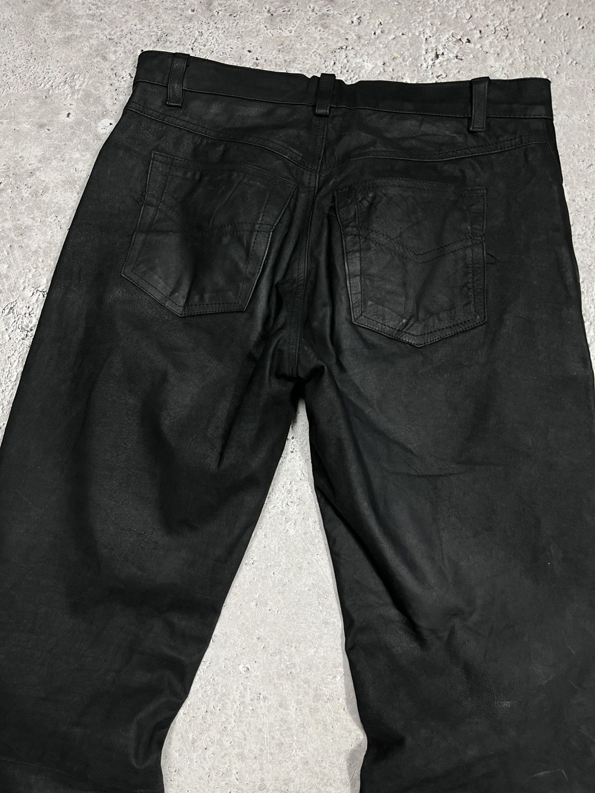 Leather Black Real Leather Pants Vintage Size 36 Size US 36 / EU 52 - 12 Thumbnail
