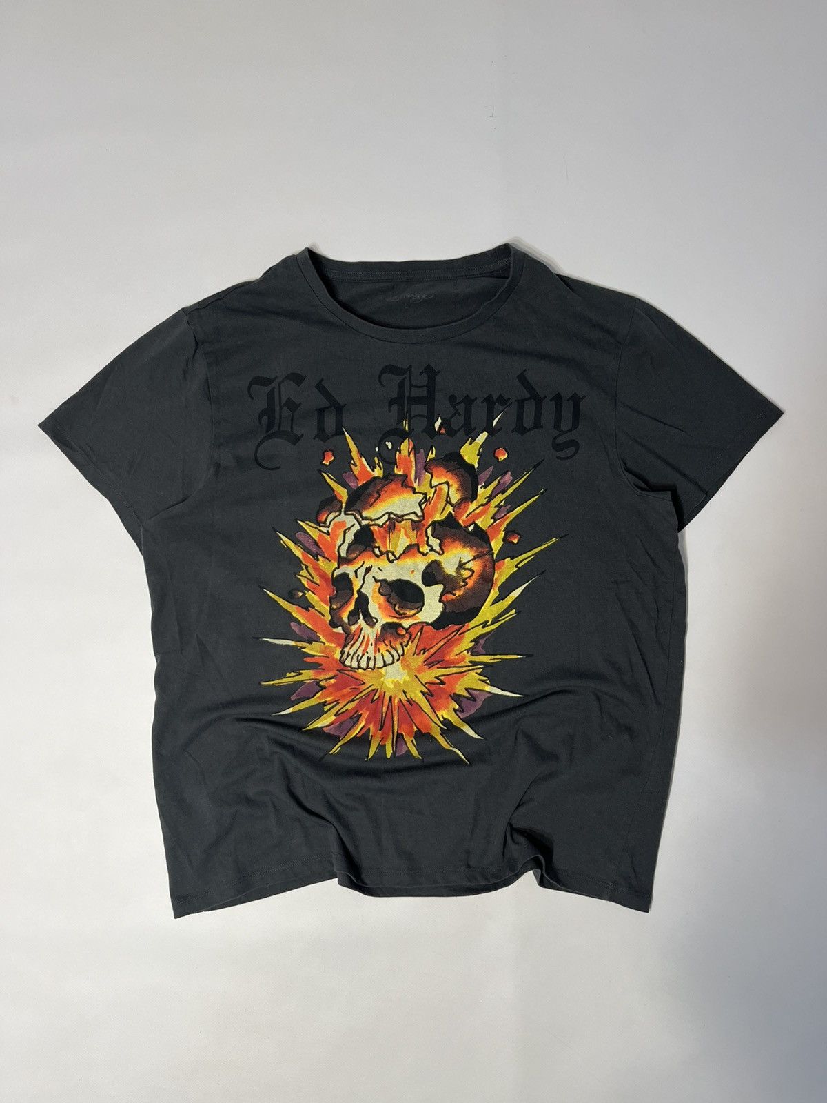Christian Audigier × Ed Hardy × Vintage Ed Hardy Vintage Big Logo Tee Size US L / EU 52-54 / 3 - 1 Thumbnail