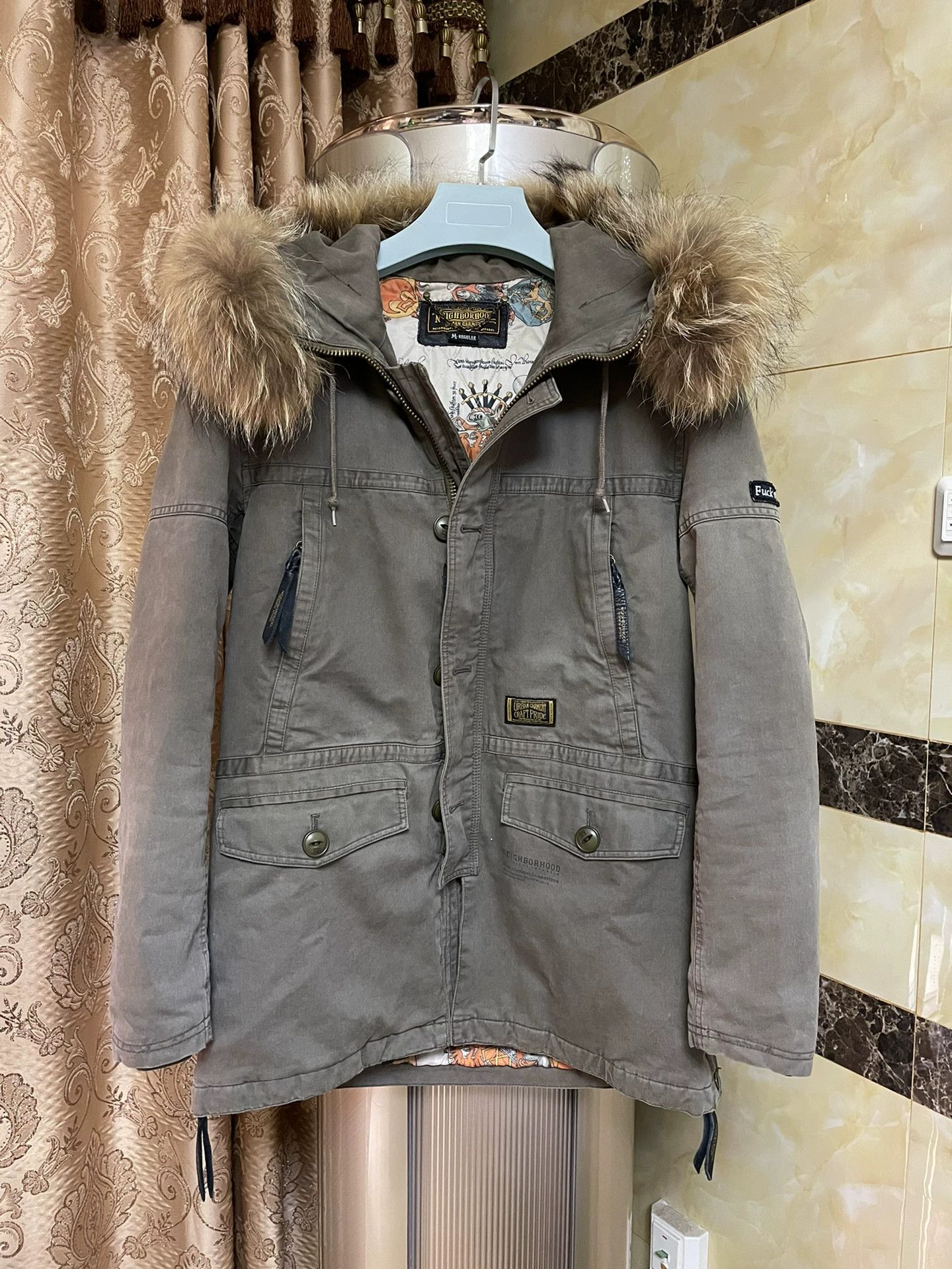 Neighborhood NBHD 10FW THUNDERSTRUCK C-JKT Wshd Cotton Jkt w/ Fur Size US M / EU 48-50 / 2 - 1 Thumbnail