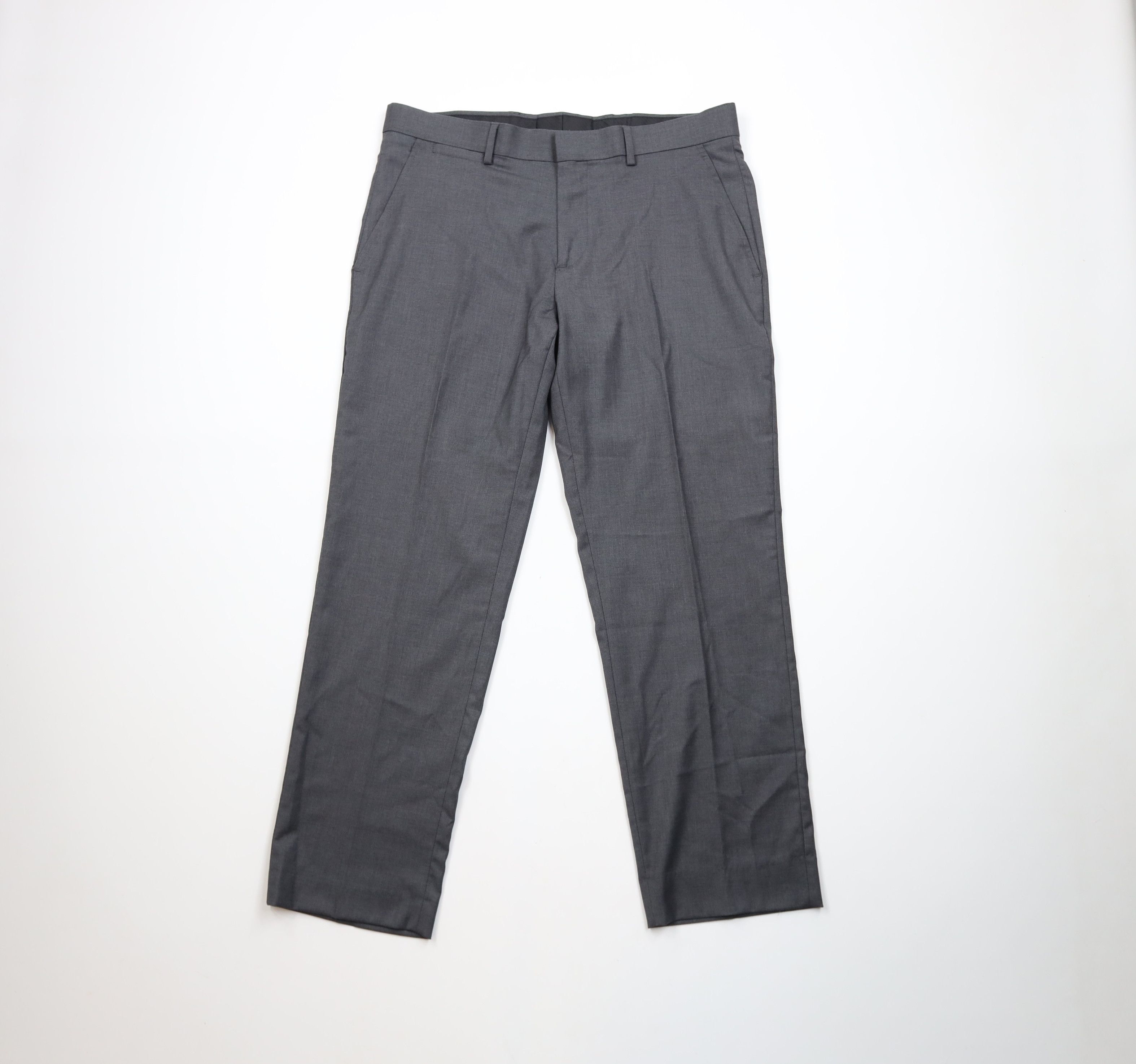 Vintage Streetwear Stretch Straight Leg Chino Pants Sharkskin Gray Size US 34 / EU 50 - 1 Thumbnail