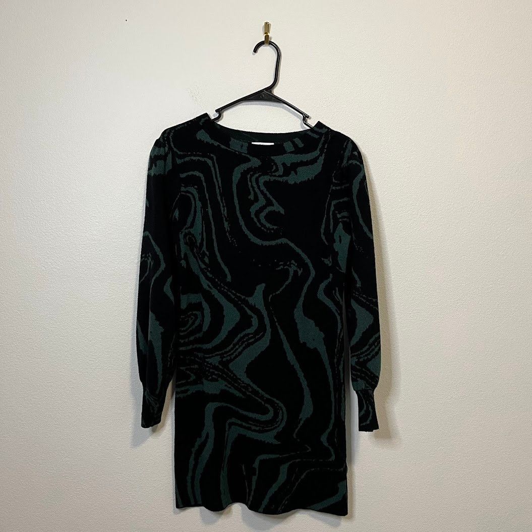 Designer × Other Lucy Paris Balloon Sleeve Swirl Mini Sweater Dress - Small Size S / US 4 / IT 40 - 2 Thumbnail